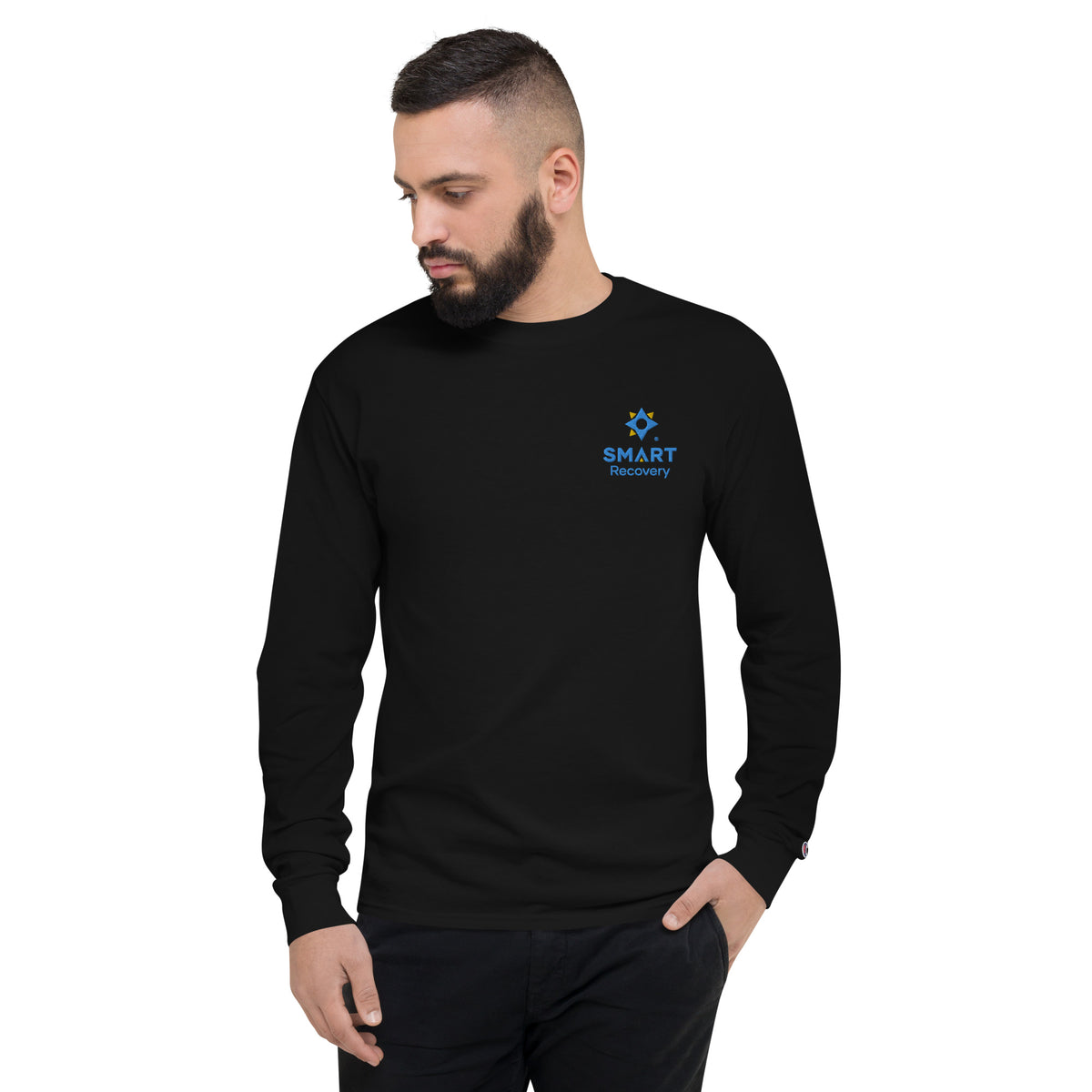 Mens Shirts Champion Black Long Sleeve Champion Men's Long Sleeve