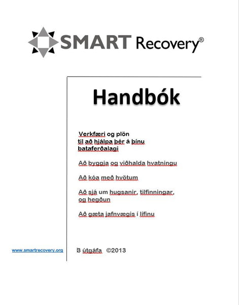 SMART Recovery Handbook 3rd ed. (Language: Icelandic)