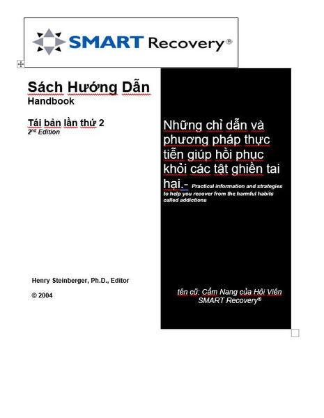SMART Recovery Handbook 2nd ed. (Language: Vietnamese)